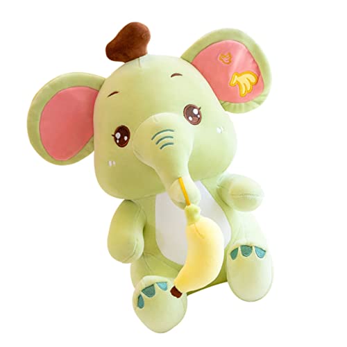 Alasum Plüsch Elefant Desktop-elefantenpuppe Puppen Für Mädchen Flauschiges Kuscheltier Elefanten-plüschtier Kawaii Stofftier Kleine Welpenpuppe Kuscheltiere Green Pp Baumwolle von Alasum