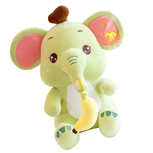 Alasum Plüsch Elefant Kindergeburtstag gastgeschenke Kindergeburtstag Soft Elephant Toy ausgestopft Elefant-Wurfskissen Cartoon-Spielzeug gemütliches Dekokissen Stoff Green von Alasum