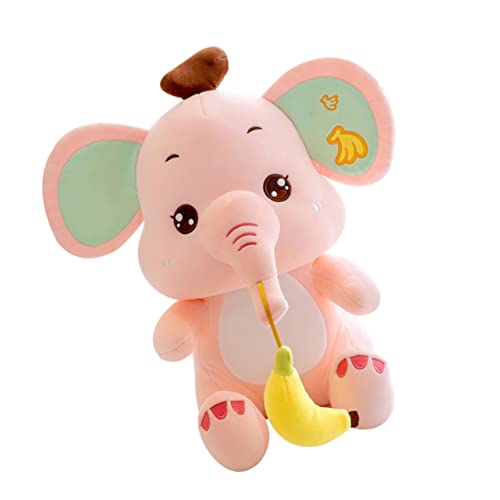 Alasum Plüsch Elefant gefülltes Babyspielzeug Kawaii Stofftier Elefant ausgestopfte Tiere Kinder Kuscheltier süßes Kuscheltier kreative Puppe Kinderpuppenspielzeug PP Baumwolle Rosa von Alasum