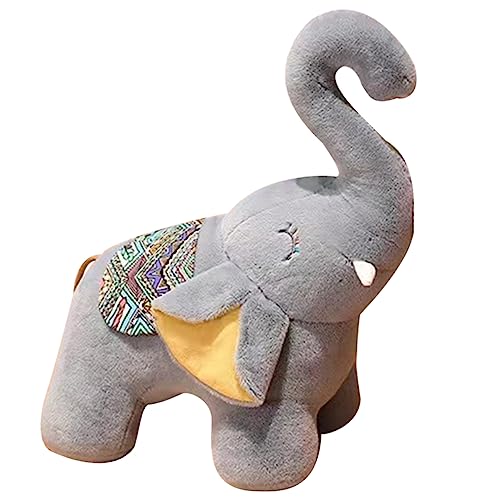 Alasum Plüschpuppe Plüschelefant Elefanten-plüschtier Plüsch Elefant Stofftier Kuscheltier Elefantenbaby Stofftier Für Kleinkinder Kuscheltiere Plüsch Säuglingselefant Pp Baumwolle Grey von Alasum