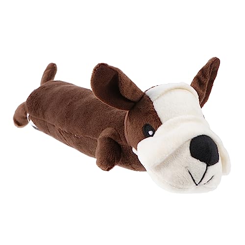 Alasum Plüschtiere für Haustiere für Kleinkinder Kuhplüsch Interactive Dog Toys knete Dackelförmiges Schönes Kauspielzeug für Haustiere kurzer Plüsch Coffee von Alasum