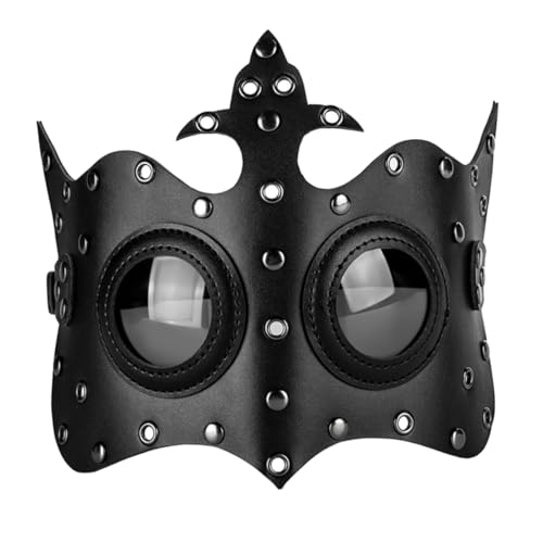 Alasum Punk-styling-maske Halloween-requisiten Halloween-cosplay-requisiten Punk-maske Todesgesichtsabdeckung Kostüm Maske Gesichtsmaske Für Männer Halloween-tanzmaske Cosplay-maske Black von Alasum