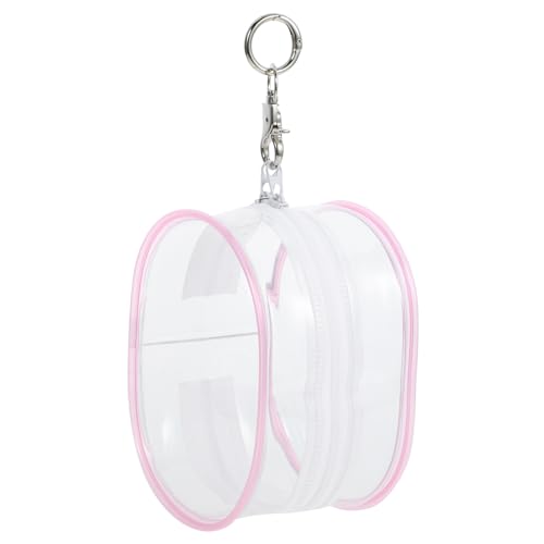 Alasum Puppenausflugstasche Puppenanzeige Gepäck Verschließbeutel Puppen Tragetasche Transparente Puppen Tasche die Einkaufstasche Mini-Jalousien Puppenhalter Puppenbehälter PVC Rosa von Alasum