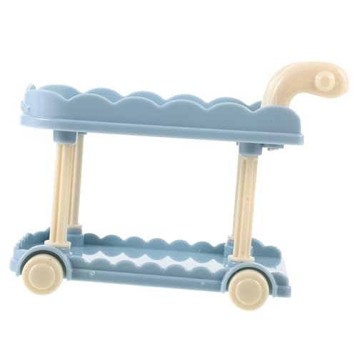 Alasum Puppenhaus-Wagen, Snack-Obst-LKW, Mini-Lebensmittel-kunststoffautos, Vorgetäuschte Küche, Spielset, Puppenhaus-zubehör von Alasum