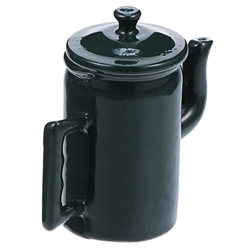 Alasum Puppenhaus Wasserkocher Küchenzubehör Für Puppenstuben Mini-küchenspielset Wasserkrüge Für Puppenhäuser Mini-kaffeekannenmodell Küchenrequisiten Vorgeben Dark Green Legierung von Alasum