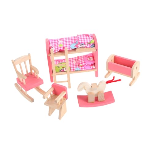 Alasum Puppenhaus Zubehör Spielzeug Puppen Spielzeug Für Kleinkinder Zweiersofa Etagenbett Mini Spielzeug Twin Size Betten Geburtstagsdekoration Für Kleinkinder Spielzeug Twin von Alasum