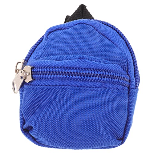 Alasum Puppenrucksack Mini Rucksack Für Puppen Spielzeuge Schließfach Rucksäcke Dekorative Puppenschultasche Kleine Schultasche Requisiten Für Die Puppenfotografie Blue Polyester von Alasum