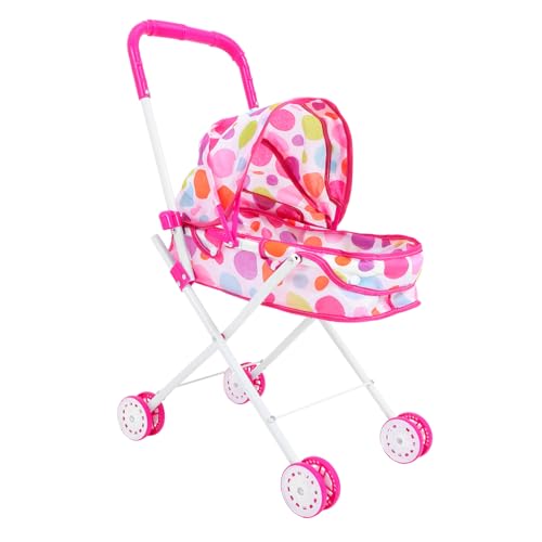 Alasum Puppenwagen Säuglingsspielzeug Kinderwagen Mini Kinderwagen Puppenmöbel Puppenmöbel Puppen Kinderspielzeug Babys Puppen Kinderwagen Babydoll Kinderspielzeug Eisen von Alasum