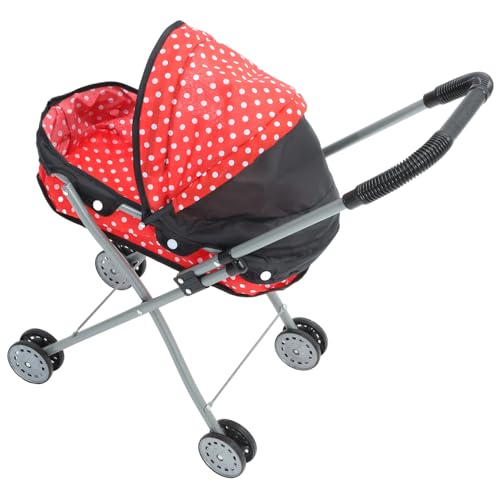 Alasum Realistischer Puppenwagen mit Sicherem Weichem Griff und Stabiler Rahmen Puppenwagen für Mädchen Fördert Hand Auge Koordination und Sensorisches Spielspaß Teilig Rot Schwarz Alasum Realistischer Puppenwagen mit Sicherem Weichem Griff und Stabiler Rahmen Puppenwagen für Mädchen Fördert Hand Auge Koordination und Sensorisches Spielspaß Teilig Rot Schwarz von Alasum