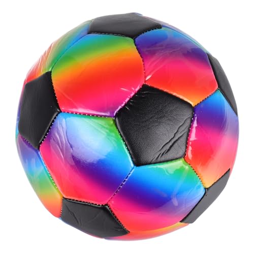 Alasum Regenbogen Fußbälle Mädchen Fußball Fußballausrüstung Für Das Training Fußball 215 cm Ausgewählte Fußballgröße 5 215 cm Fußball Bunte Fußbälle Aus PVC von Alasum