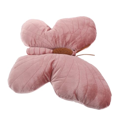 Alasum Schmetterlingskissen Kissen Für Kinder Einzigartige Kissen Plüschkissen Für Mädchen Geformte Kissen Schmetterlings-wurfskissen Kissen in Schmetterlingsform Rosa Pp Baumwolle von Alasum