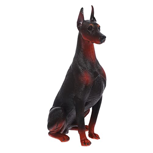 Alasum Simulation Durbin-Modell Desktop-hundedekoration Kleine Hundedekoration Simulation Tierfigur Gefälschte Hundefiguren Simulationshundefiguren Hundefiguren Brown Plastik von Alasum