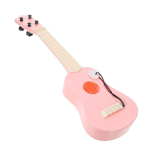 Alasum Simulation Ukulele Lernspielzeug Anfänger Übung Ukulele Kinder Ukulele Spielzeug Ukulele Instrument Mini Ukulele Kinder Übung Ukulele Professionelle Ukulele Nylon Pink von Alasum