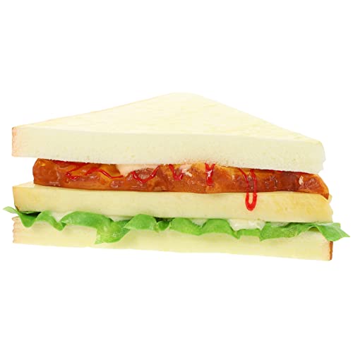 Alasum Simulations-Sandwich Plüschtiere künstlich Toaster Essen küchendekoration zabawki stymulujące rozwój Sandwich-Attrappe Kunstbrot Nahrungsstütze Simulation Brot Pu von Alasum