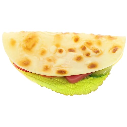 Alasum Simulierte Pfannkuchen Faux-Food-Modell Lebensmittelpräsentation in Der Küche Gefälschtes Gekochtes Essen Realistischer Taco Pfannkuchen-dekor Gefälschter Gekochter Pfannkuchen PVC von Alasum