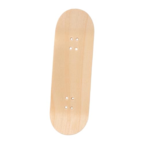 Alasum Skateboard-zubehör Mini-Skateboard-Modell Skatepark-Spielzeug Skateboard-fingerbretter Mini-fingerskateboard Mini-Finger-Skateboards Blanko-Finger-Skateboard-Deck Holz Beige von Alasum