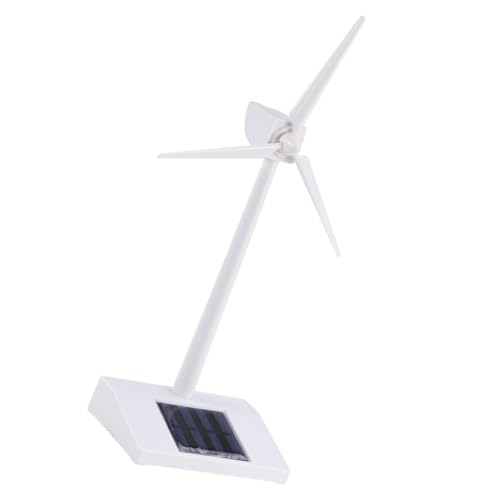 Alasum Solarbetriebene Windmühlen Windmodell Spielzeug Windmühlen Für Miniaturwind Modell Einer Windkraftanlage Solarlüfter Windkraftanlagen Mini-windmühle Windmühlen-Modell Weiß von Alasum