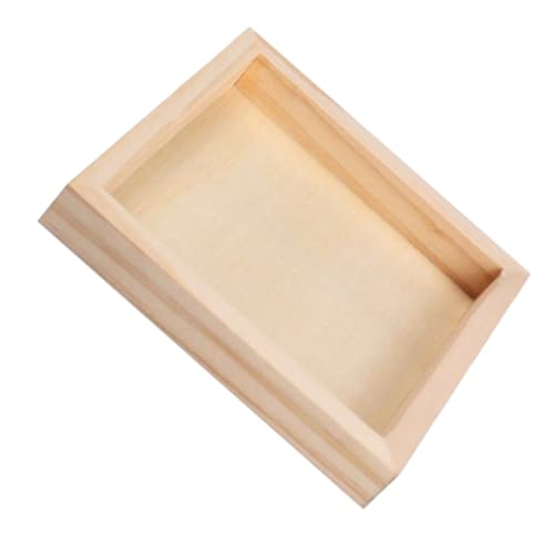 Alasum Spezielles Tablett Für Puzzles Verschachteltes Serviertablett Aus Holz Tablett Für Puzzlespielzeug Quadratisches Holztablett Holz-Puzzle-tablett Puzzle-Organizer Beige Hölzern von Alasum