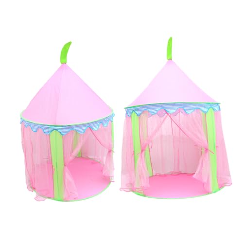 Alasum Spielhaus Zelt Kinder spielhaus Playhouse for Outdoor-Spielzeug für Kinder mädchen Spielzeug Kinder Outdoor Spielzeug Girl Toys Toys Spielzelt Mädchen Zelt Schloss Rosa von Alasum