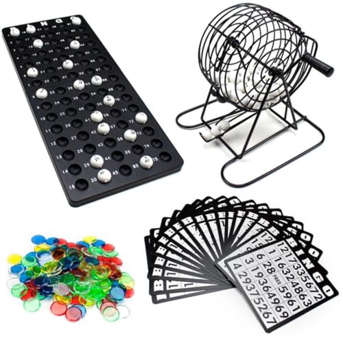 Alasum Spielschüttler Spielzeug 75 Kugelschüttler 75-Ball-lotteriemaschine Trinkspiel Lotterie Manueller Schüttler Black von Alasum