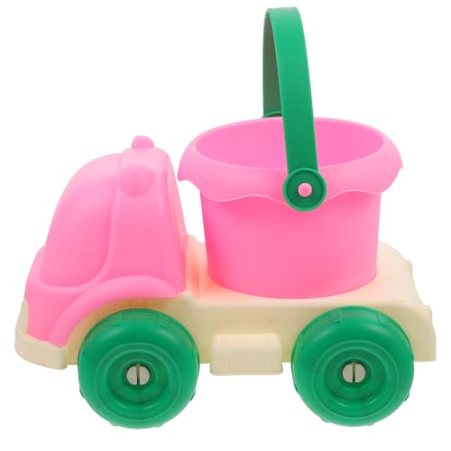 Alasum Strand Spielzeugauto Strand-Sand-LKW-Eimer Sandauto-spieleimer Sommer Strand Eimer Strandauto-Eimer Eimer Graben Auto Mit Eimerspielzeug Strandversorgung Rosa Weiches Gummi von Alasum