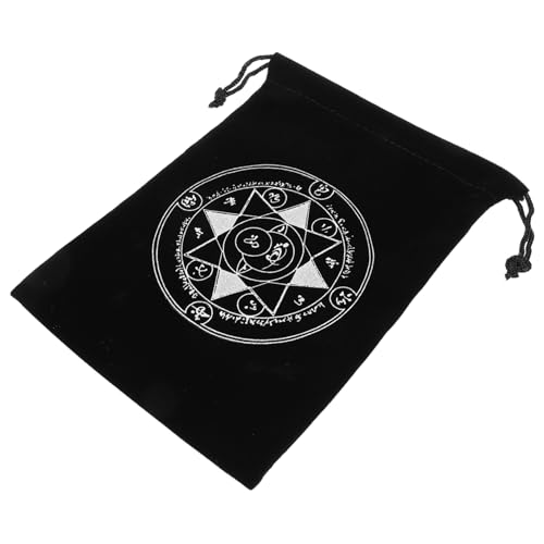 Alasum Tarotkartenhalter-Tasche Aus Samt Tarot-aufbewahrungskoffer Mit Kordelzug Für Organisiertes Reisen von Alasum