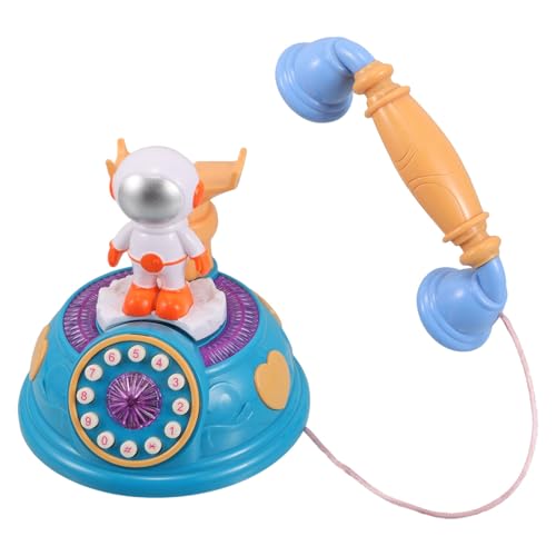 Alasum Telefon für Astronaut kindertelefon Früherziehung Cartoon-Telefon Interaktive Lernspielzeug Babyphone gefälschtes Telefonspielzeug Plastik von Alasum