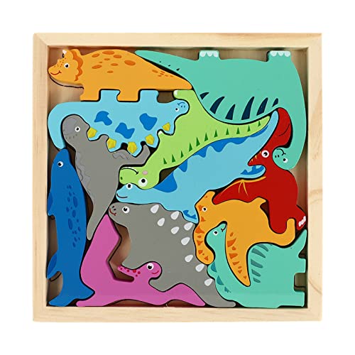 Alasum Thema dreidimensionales Puzzle Puzzle rätselbuch geschenketueten Holzspielzeug für Kleinkinder Holzpuzzle für Kleinkinder 1-3 Kleinkinderspielzeug aus Holz von Alasum