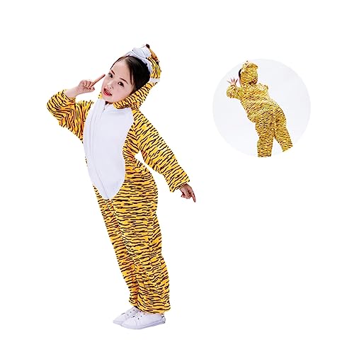 Alasum Tiger Cosplay Kostüm Für Tierkostüm Für Rollenspiele Fasching Und Halloween Größe M Lustiges Tiger Outfit Für Kreative Kinderaktivitäten von Alasum