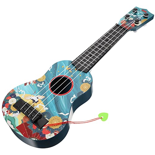 Alasum Ukulele Für Kinder Ukulele Zum Verschenken Gitarrenmodell Für Kinder Kleinkind Ukulele Spielzeug Simulation Gitarre Simulationsgitarrenspielzeug Ukulele Für Anfänger Plastik Blue von Alasum