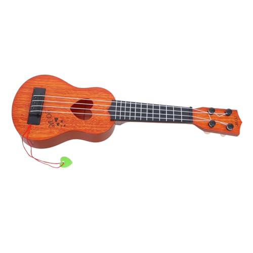 Alasum Ukulele Spielzeug Ukulele-Spielzeug Ukulele Für Kinder Anfänger Babyspielzeug Mädchen-Ukulele Ukulelen Ukulele Für Anfänger Kindergitarre Gitarre Spielen Für Kinder Holz Orange von Alasum