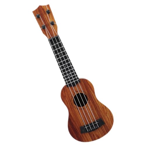 Alasum Ukulele Kinder Musikinstrument Für Kinder Miniature Ukulele Für Imitation Gitarre Für Kleinkinder Musikinstrument Für Jungen Und Ädchen Holzfarbe Pädagogisches von Alasum