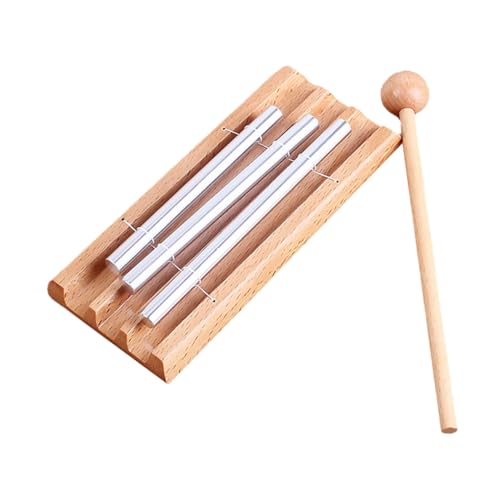 Alasum Windspiele Trio Glockenspiel Erinnerungsglocke des Klassenzimmers Kinder-xylophon Spielzeug Xylophon Glockenspiel Xylophon Pädagogisches Glockenspiel Für Kinder Hölzern Light Brown von Alasum