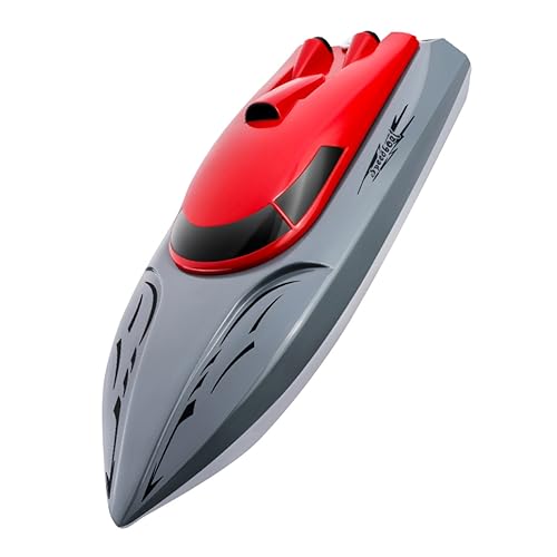 Alasum ferngesteuertes Boot wasserspielzeug kinderwasserspielzeuge RC-Boot Boote- für spielzeugboot ferngesteuert Fahrzeug Ebene Jet Miniboot RC-Rennboot Abs rot von Alasum