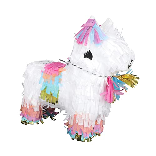 Alasum -piñata Mini-piñatas Spielzeug Schöne Pferdepinata Picafresas Mexikanische Süßigkeit Gefülltes Faultier Plüschtier Plüschtiere Süßigkeiten Stofftiere Papier Colorful von Alasum