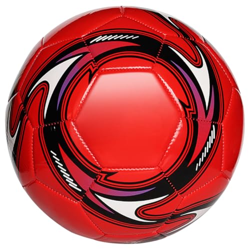 Alasum tragbare Fußballtore Sport fußball kinderfußball Kleinkindfußball fußballspiel Langlebiger Fußball Aufblasbarer Fußball für Kleiner Fußball Fußbälle PVC rot von Alasum