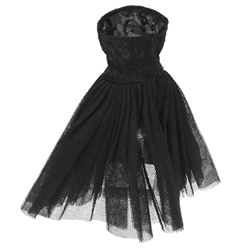 Alasum wiederverwendbares Puppenkleid Kleider für Mädchen verschleißfestes Puppenkostüm Kostüme für Mädchen Kinder Puppen puppenkleidung kleines Puppenkostüm Puppenzubehör Stoff Black von Alasum