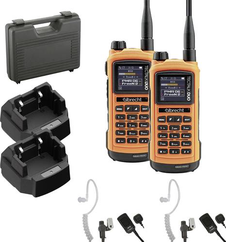 Albrecht Tectalk Duo PMR446 + Freenet 29149.S1 Freenet-Funkgerät 2er Set von Albrecht