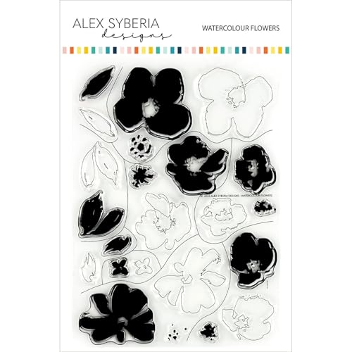 Alex Syberia Designs - Aquarell-Blumen-Stempel-Set Alex Syberia Designs - Aquarell-Blumen-Stempel-Set von Alex Syberia Designs