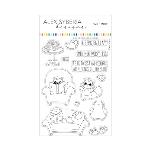 Alex Syberia Designs Smile More Stempel-Set von Alex Syberia Designs