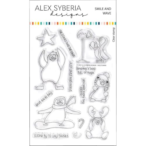 Alex Syberia Designs - Smile and Wave Stempel-Set von Alex Syberia Designs