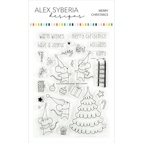 Alex Syberia Designs - Stempel-Set Merry Christmas von Alex Syberia Designs