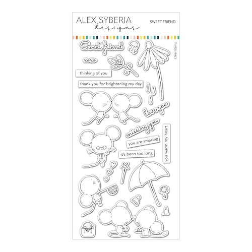 Alex Syberia Designs Stempel-Set Sweet Friend von Alex Syberia Designs