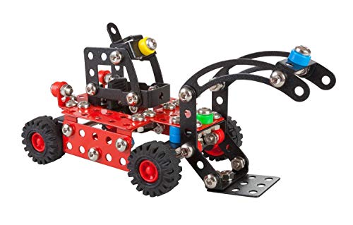 A ALEXANDER 1645 Constructor Wald Holztransporter Metall Bausatz, 194 Teile Metallbaukasten, Metallbausatz mit Nutzfahrzeug und Kunststoff Elementen, Konstruktionsspielzeug für Kinder ab 8 Jahren von Alexander Toys Konstruktionsspielzeug