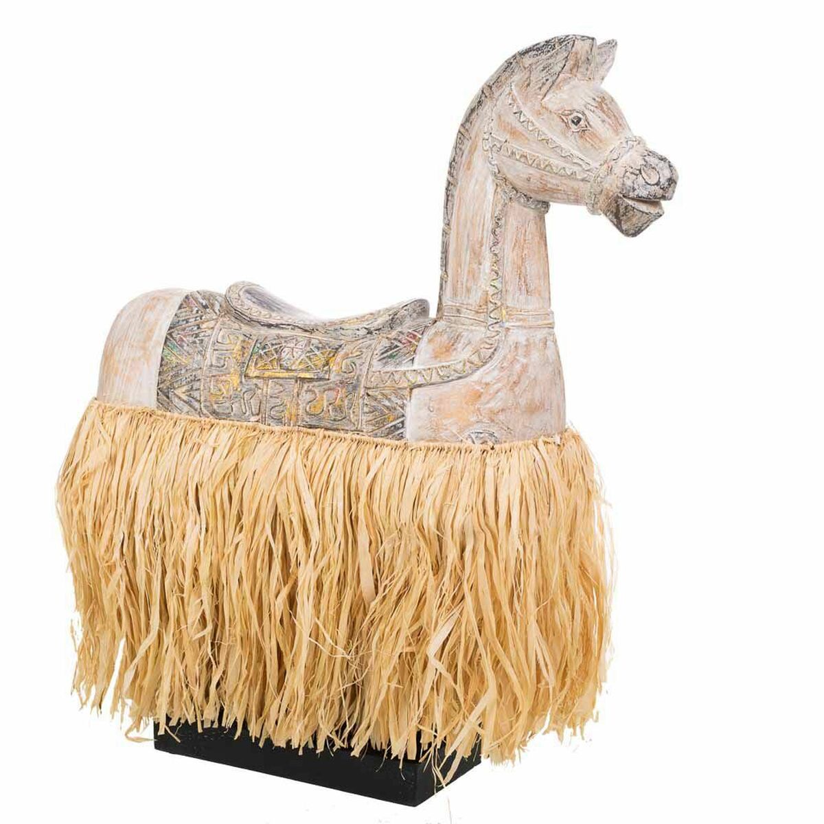 Deko-Figur Alexandra House Living Holz Seetang Pferd 58 x 17 x 44 cm von Alexandra House Living