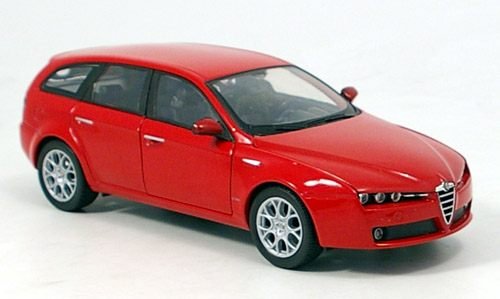 Alfa Romeo 159 Sportwagon, rot, Modellauto, Fertigmodell, Welly 1:24 von Alfa Romeo