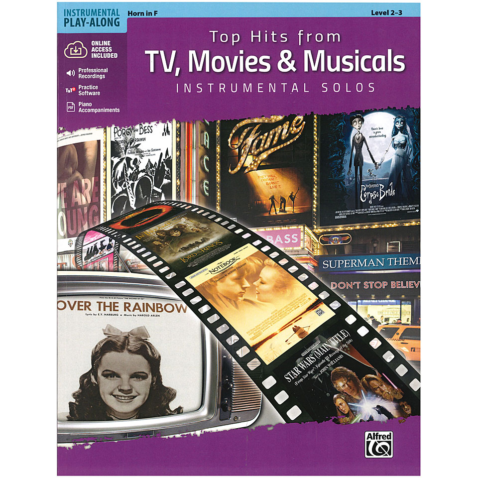 Alfred KDM Top hits from TV, Movies and Musicals for horn Play-Along von Alfred KDM