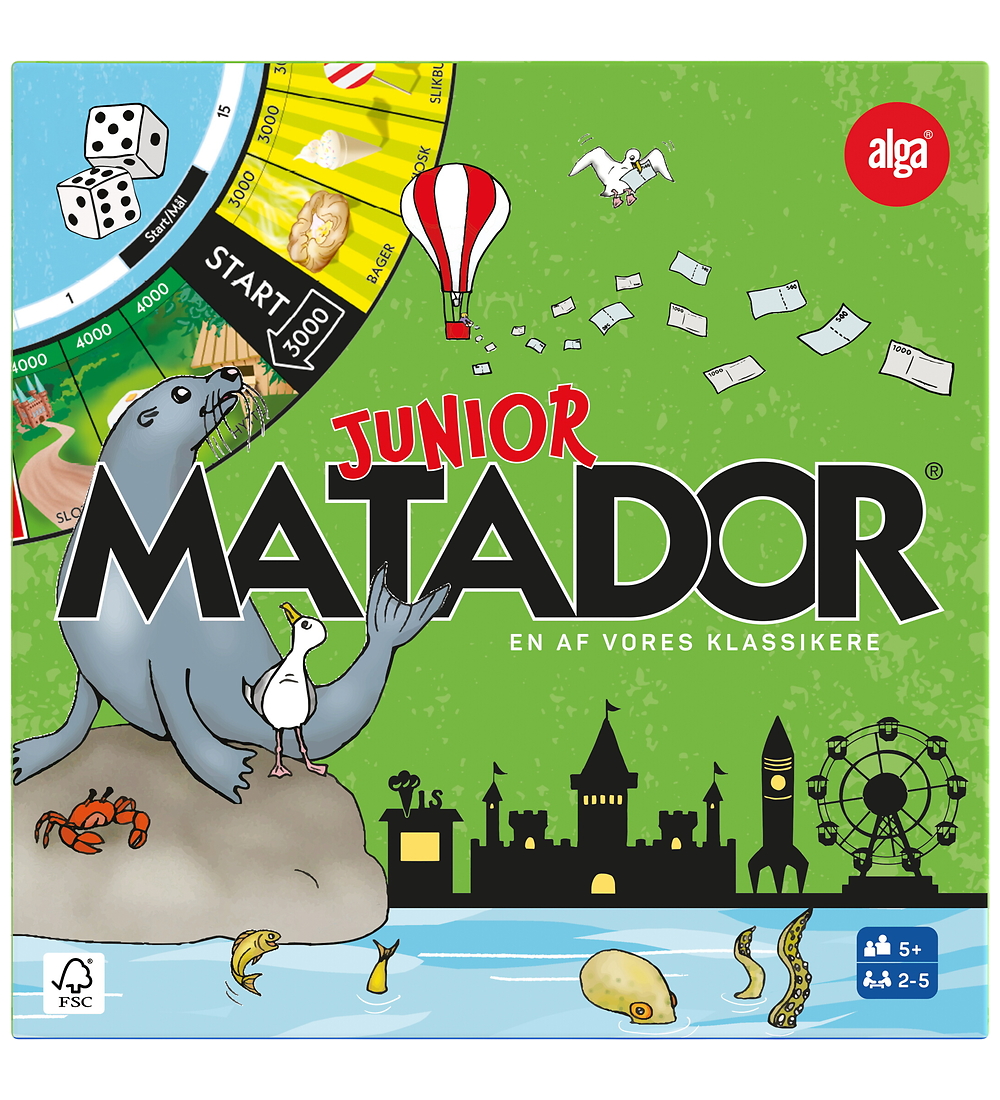 Alga Brettspiel - Matador Junior - Alga - One Size - Brettspiele Alga Brettspiel - Matador Junior - Alga - One Size - Brettspiele von Alga