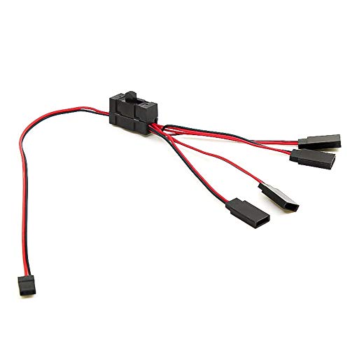 Aliaga 1PCS RC Servo Extension 1 Bis 4 Y Drahtkabel LED Lichtsteuerung Netzschalter für JR Futaba RC Modell von Aliaga