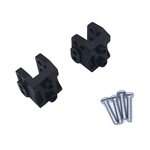 Aliaga 2 StüCke CNC Aluminium Vorne Hinten Unten StoßDäMpfer Link Mount für RC 1/10 Rock Car Axial SCX10-II 90046 90047 AR44 Achse, Schwarz von Aliaga